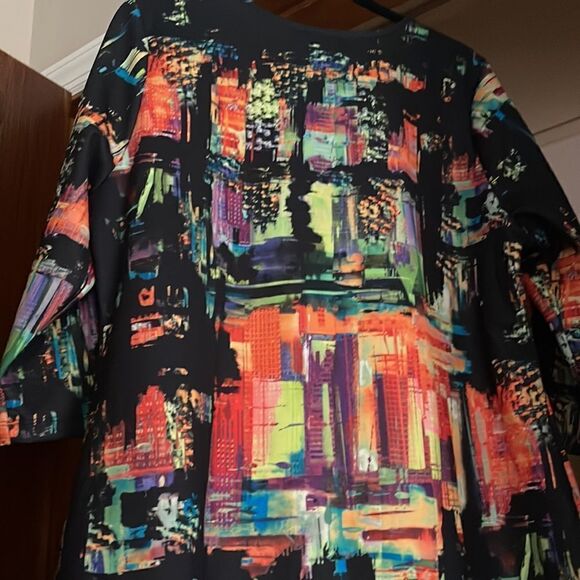 Asos Neon Print Dress with Sleeves - Picture 7 of 7